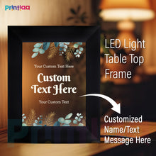 Table Light Frame customized Photo Frame – Groomsmen Gifts | Personalized LED Frame Keepsake for Groomsmen Gifting on Birthday, Anniversary, Valentine, Him, Her, Corporate FL-C11