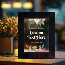 10x7 inches Table Light Frame customized Photo, Text – Christmas Gift for Family | Festive LED Home Decor Photo Frame Gifting on Birthday, Anniversary, Valentine, New Year, Corporate FL-C12