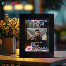 Table Light Frame customized Photo, Text – Retirement Gift for Colleagues | Thoughtful LED Photo Frame for Office Desk Gifting on Birthday, Anniversary, Valentine, Corporate FL-D17