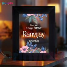 Table Light Frame customized Photo, Text – Retirement Gift for Colleagues | Thoughtful LED Photo Frame for Office Desk Gifting on Birthday, Anniversary, Valentine, Corporate FL-B17