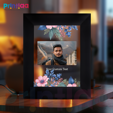 Table Light Frame customized Photo, Text – Retirement Gift for Colleagues | Thoughtful LED Photo Frame for Office Desk Gifting on Birthday, Anniversary, Valentine, Corporate FL-D17