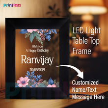 Table Light Frame customized Photo, Text – Retirement Gift for Colleagues | Thoughtful LED Photo Frame for Office Desk Gifting on Birthday, Anniversary, Valentine, Corporate FL-B17