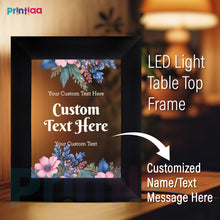 Table Light Frame customized Photo, Text – Retirement Gift for Colleagues | Thoughtful LED Photo Frame for Office Desk Gifting on Birthday, Anniversary, Valentine, Corporate FL-C17