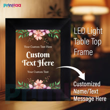 Table Light Frame customized Photo, Text – Boyfriend or Girlfriend Gift | Romantic Personalized LED Frame for Love Moments Gifting on Birthday, Anniversary, Valentine, Corporate FL-C19