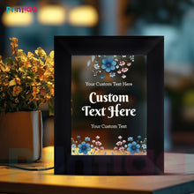 Table Light Frame customized Photo, Text – Office Desk Gift | Personalized LED Photo Frame for Professional Spaces Gifting on Birthday, Anniversary, Valentine, Him, Her, Corporate FL-C20