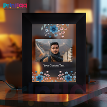 Table Light Frame customized Photo, Text – Office Desk Gift | Personalized LED Photo Frame for Professional Spaces Gifting on Birthday, Anniversary, Valentine, Him, Her, Corporate FL-D20