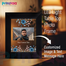 Table Light Frame customized Photo, Text – Office Desk Gift | Personalized LED Photo Frame for Professional Spaces Gifting on Birthday, Anniversary, Valentine, Him, Her, Corporate FL-D20