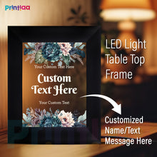 Table Light Frame customized Photo, Text – Valentine’s Gift for Him | Personalized Love-Themed LED Photo Frame Gifting on Birthday, Anniversary, Valentine, Him, Her, Corporate FL-C22