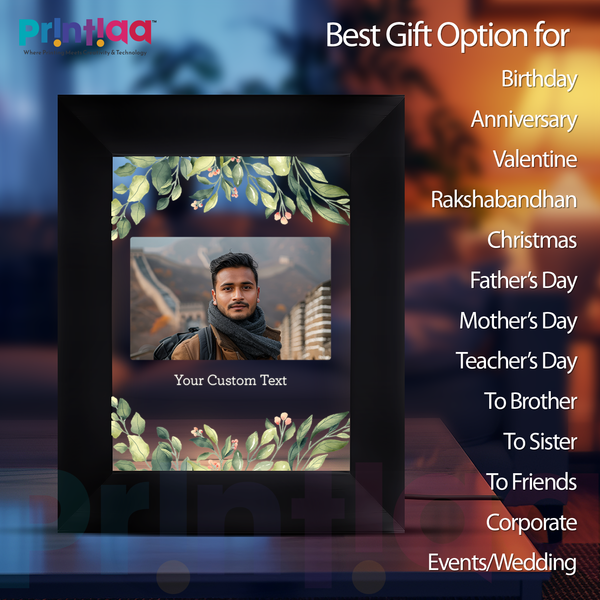 Table Light Frame customized Photo Frame for Corporate Gifts – Professional LED Frame for Office Desk Decor Gifting on Birthday, Anniversary, Valentine, Him, Her, Corporate FL-D4