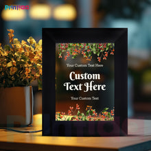 Table Light Frame customized Photo, Text – Raksha Bandhan Gift for Sister or Brother | Personalized LED Frame Gifting on Birthday, Anniversary, Valentine, Him, Her, Corporate FL-C9