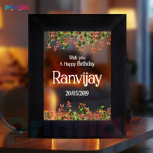 Table Light Frame customized Photo, Text – Raksha Bandhan Gift for Sister or Brother | Personalized LED Frame Gifting on Birthday, Anniversary, Valentine, Him, Her, Corporate FL-B9