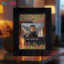 Table Light Frame customized Photo, Text – Raksha Bandhan Gift for Sister or Brother | Personalized LED Frame Gifting on Birthday, Anniversary, Valentine, Him, Her, Corporate FL-D9