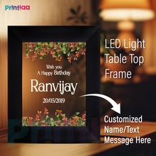 Table Light Frame customized Photo, Text – Raksha Bandhan Gift for Sister or Brother | Personalized LED Frame Gifting on Birthday, Anniversary, Valentine, Him, Her, Corporate FL-B9