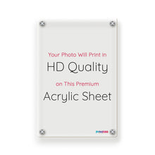 Personalized Framed Portrait Clear Acrylic HD Photo Print