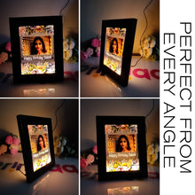 10x7 inches Table Light Frame customized Photo, Text – Christmas Gift for Family | Festive LED Home Decor Photo Frame Gifting on Birthday, Anniversary, Valentine, New Year, Corporate FL-D12