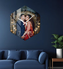 Acrylic Personalized Photo Wall Clock - Shape - 1