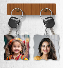 Acrylic Personalized Photo Keychain, Both Side Printing Design Shape - 10