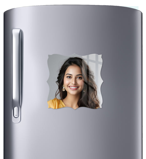 Acrylic Personalized Photo Fridge Magnet, Shape - 11