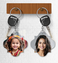 Acrylic Personalized Photo Keychain, Both Side Printing Design Shape - 11