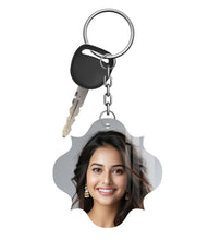 Acrylic Personalized Photo Keychain, Both Side Printing Design Shape - 11