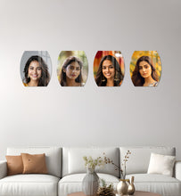 Acrylic Photo Gallery - 6x6 inch each,  Design Shape - 12