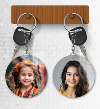 Acrylic Personalized Photo Keychain, Both Side Printing Design Shape - 12