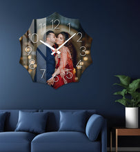 Acrylic Personalized Photo Wall Clock - Shape - 12