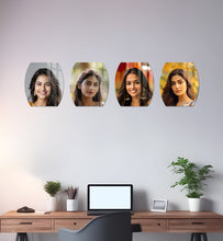 Acrylic Photo Gallery - 6x6 inch each,  Design Shape - 12