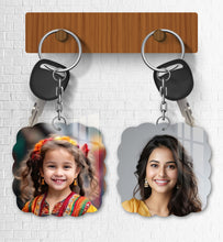 Acrylic Personalized Photo Keychain, Both Side Printing Design Shape - 13