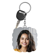 Acrylic Personalized Photo Keychain, Both Side Printing Design Shape - 13