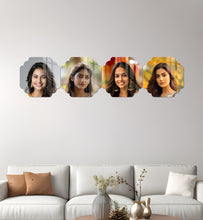 Acrylic Photo Gallery - 6x6 inch each,  Design Shape - 14