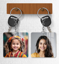 Acrylic Personalized Photo Keychain, Both Side Printing Design Shape - 14