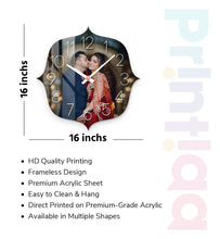 Acrylic Personalized Photo Wall Clock - Shape - 14