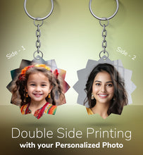 Acrylic Personalized Photo Keychain, Both Side Printing Design Shape - 15