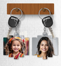 Acrylic Personalized Photo Keychain, Both Side Printing Design Shape - 17