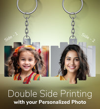 Acrylic Personalized Photo Keychain, Both Side Printing Design Shape - 17