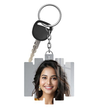 Acrylic Personalized Photo Keychain, Both Side Printing Design Shape - 17