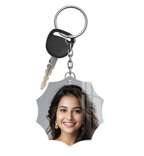 Acrylic Personalized Photo Keychain, Both Side Printing Design Shape - 18