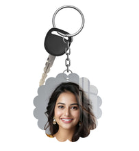 Acrylic Personalized Photo Keychain, Both Side Printing Design Shape - 19