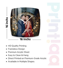 Acrylic Personalized Photo Wall Clock - Shape - 20