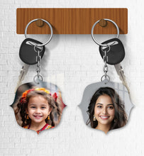 Acrylic Personalized Photo Keychain, Both Side Printing Design Shape - 21