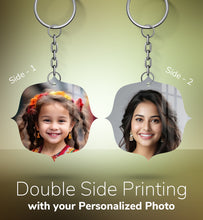 Acrylic Personalized Photo Keychain, Both Side Printing Design Shape - 21