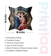 Acrylic Personalized Photo Wall Clock - Shape - 23