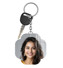 Acrylic Personalized Photo Keychain, Both Side Printing Design Shape - 24