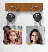 Acrylic Personalized Photo Keychain, Both Side Printing Design Shape - 25