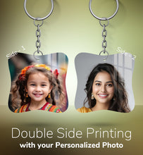 Acrylic Personalized Photo Keychain, Both Side Printing Design Shape - 25