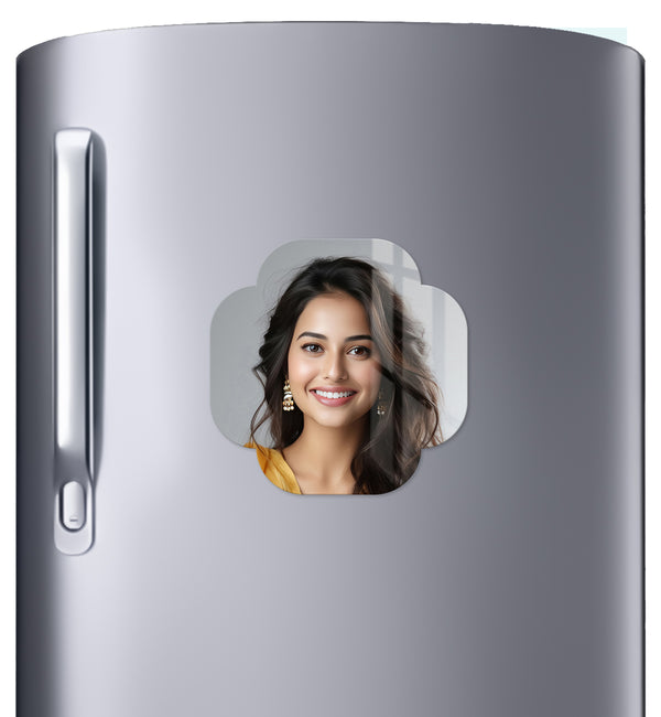 Acrylic Personalized Photo Fridge Magnet, Shape - 26