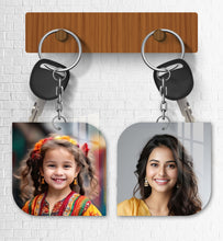 Acrylic Personalized Photo Keychain, Both Side Printing Design Shape - 26