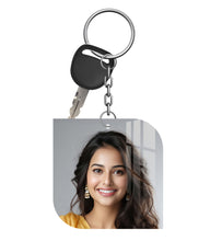 Acrylic Personalized Photo Keychain, Both Side Printing Design Shape - 26