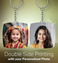 Acrylic Personalized Photo Keychain, Both Side Printing Design Shape - 27